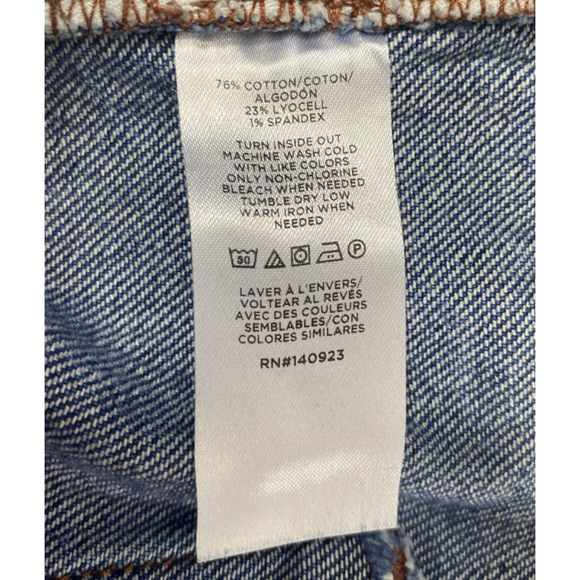 Loft Super Flare Jeans Womens Size 8 Blue Medium Wash Denim Corded High Rise - Picture 5 of 12